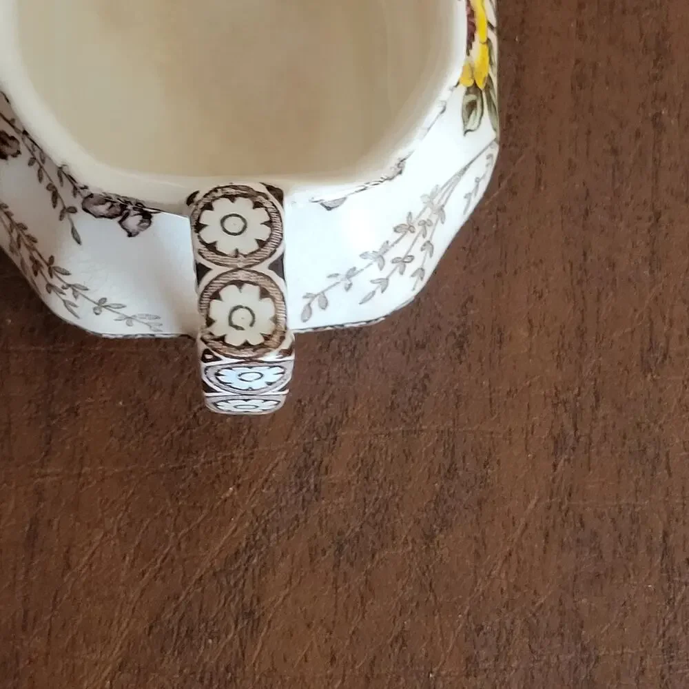 Vintage Alfred Meakin Medway Creamer Dish Floral England